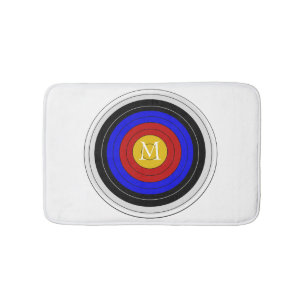Archery Target Design Bath Mat