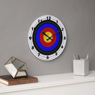 Archery Target Large Clock