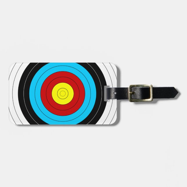 Archery Target Luggage Tag (Front Horizontal)