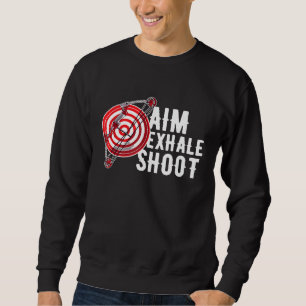 Archery Target Shoot Bow Sport Arrow Hunter Sweatshirt