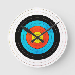 Archery Target Wall Clock