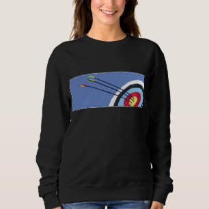 Archery Target With Bows And Arrows For Men And Wo Sweatshirt