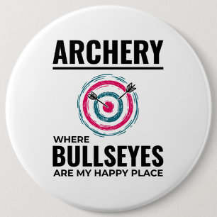 Archery Targets Archer Bow Arrows Bullseye 6 Cm Round Badge