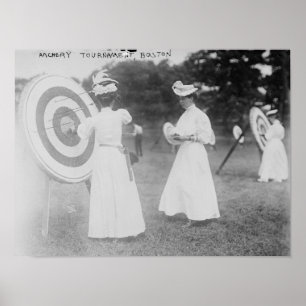 Archery Tournament in Boston, MA Photograph Poster