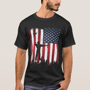 Archery Usa American Flag 4th Of July Patriotic Ar T-Shirt