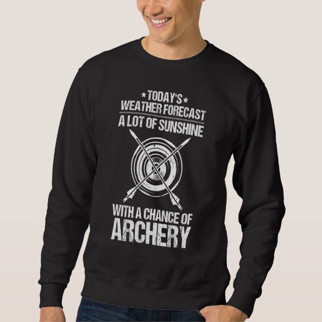Archery Weather Forecast Archer Sweatshirt (Front)