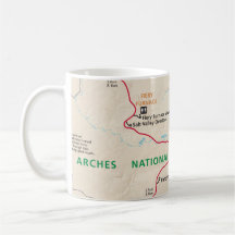 Arches map mug