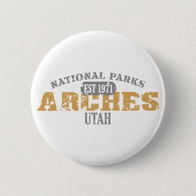 Arches National Park 6 Cm Round Badge (Front)