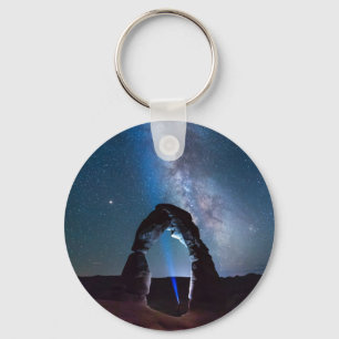 Arches National Park at night MOAB Key Ring