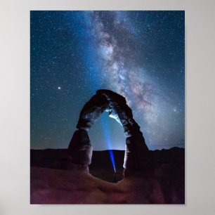 Arches National Park at night MOAB Poster
