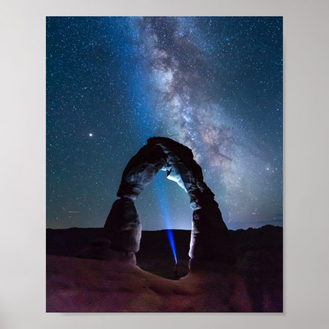 Arches National Park at night MOAB Poster (Front)