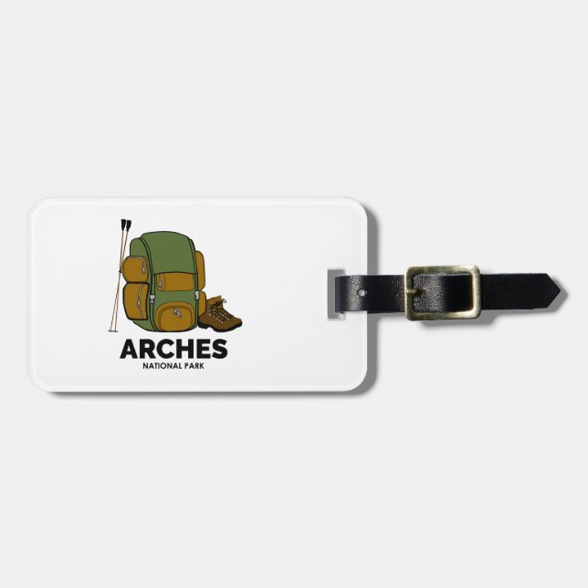 Arches National Park Backpack Luggage Tag (Front Horizontal)