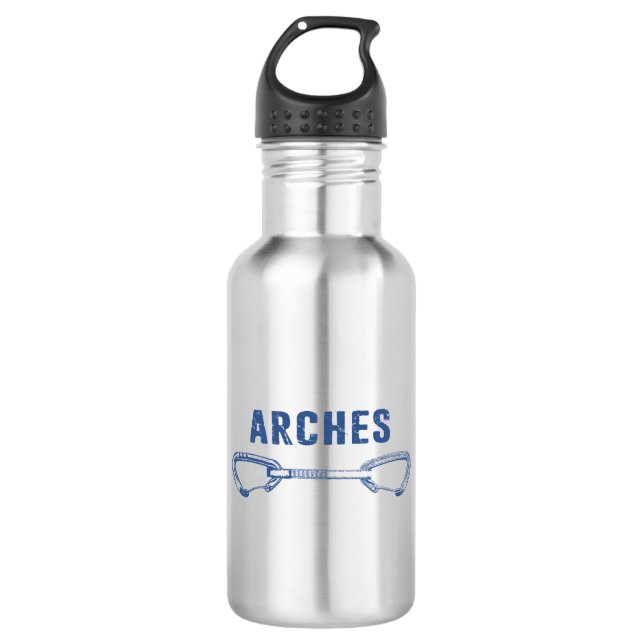Arches National Park Climbing Quickdraw 532 Ml Water Bottle (Front)