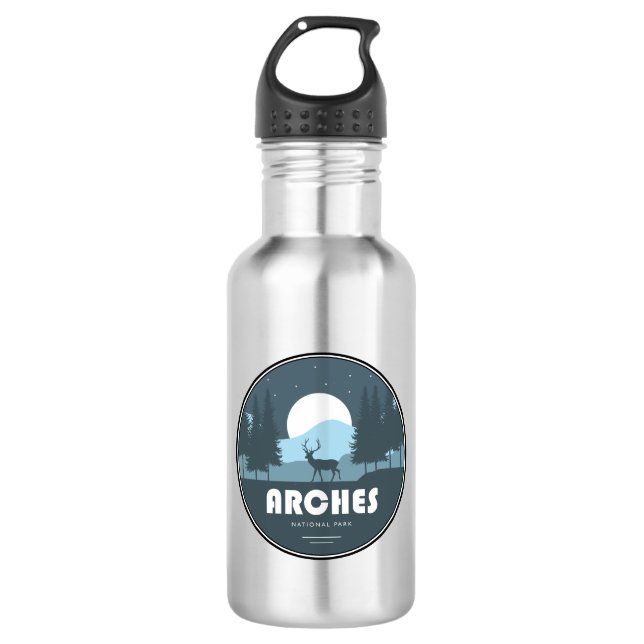 Arches National Park Deer 532 Ml Water Bottle (Front)