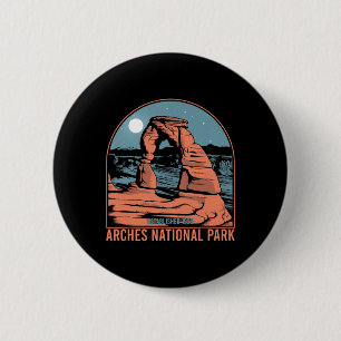 Arches National Park Delicate Hiking Outdoor Deser 6 Cm Round Badge