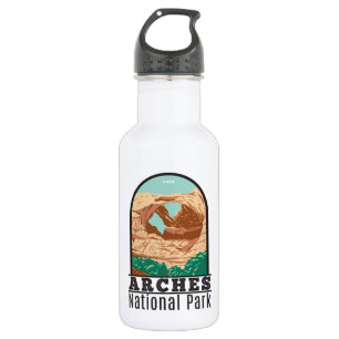 Arches National Park Double Arch Vintage 532 Ml Water Bottle