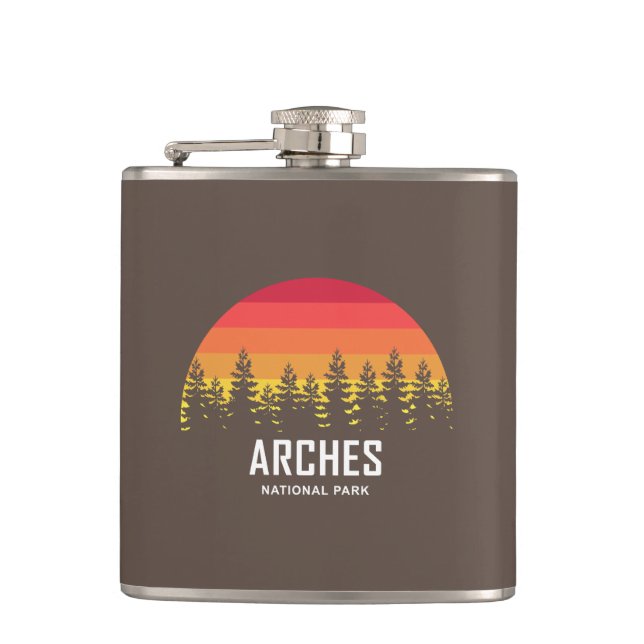 Arches National Park Hip Flask (Front)
