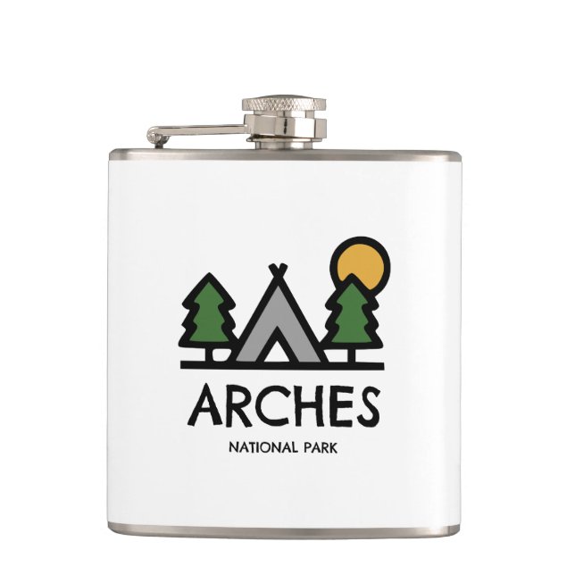 Arches National Park Hip Flask (Front)