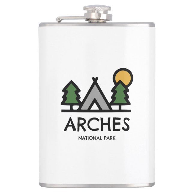 Arches National Park Hip Flask (Front)