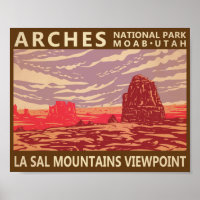 Arches National Park La Sal Mountains Viewpoint