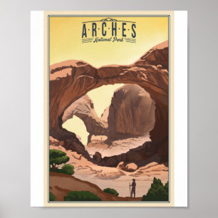 Arches National Park Litho Artwork Poster