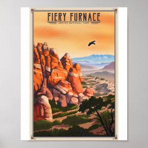 Arches National Park Litho Artwork Poster