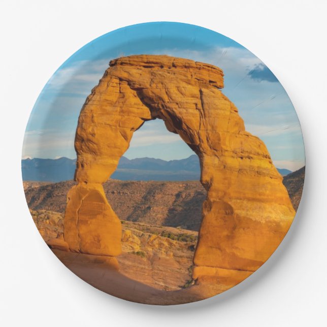 Arches National Park MOAB Utah Paper Plate (Front)