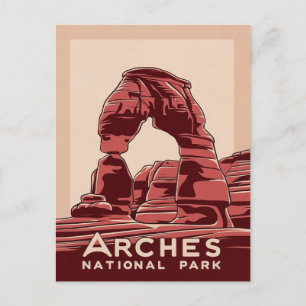Arches National Park Red Rock Holiday Postcard