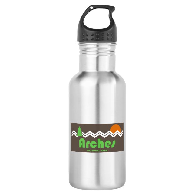 Arches National Park Retro 532 Ml Water Bottle (Front)