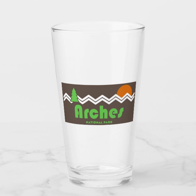 Arches National Park Retro Glass (Front)