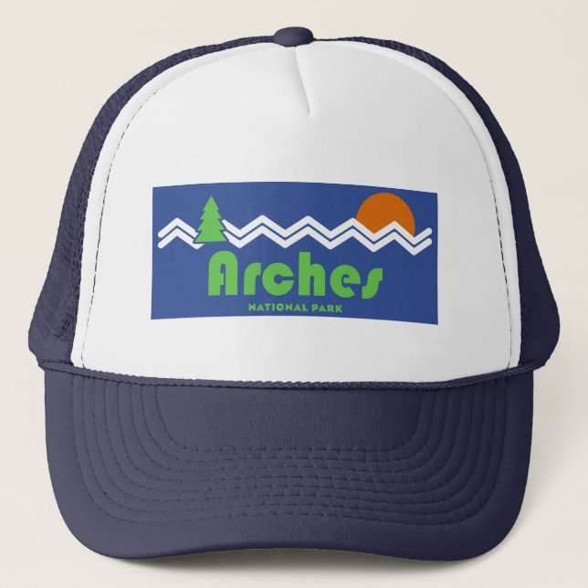 Arches National Park Retro Trucker Hat (Front)
