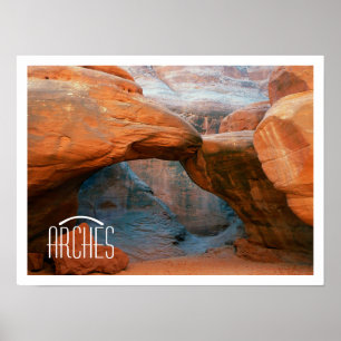 Arches National Park Rock Formations Poster