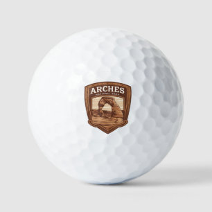 Arches National Park Travel Badge Golf Balls