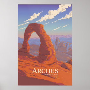 Arches National Park Travel Poster