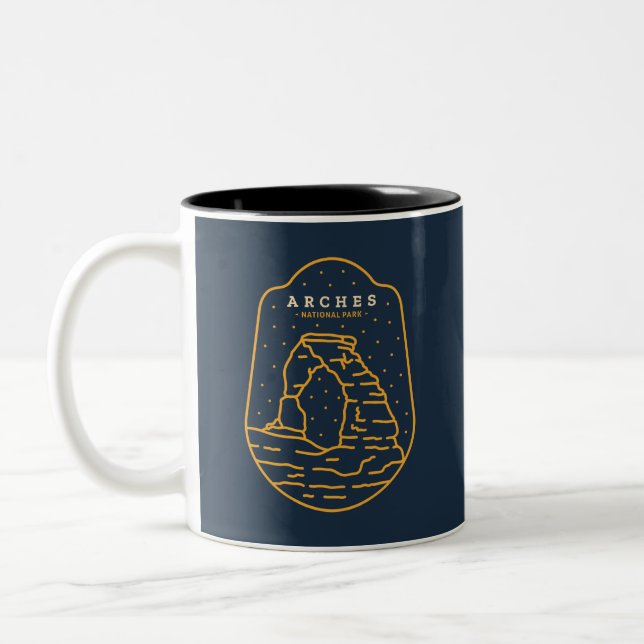 Arches National Park Two-Tone Coffee Mug (Left)