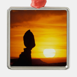 Arches National Park, UT Balance Rock at Metal Tree Decoration