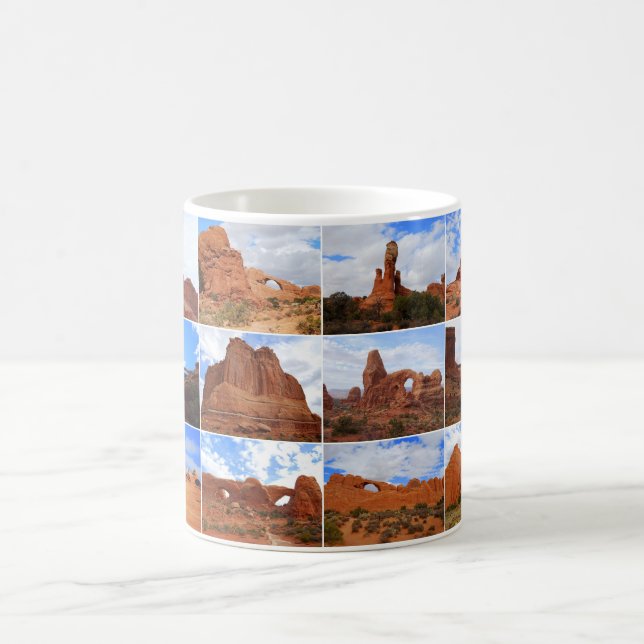 Arches National Park, Utah, Collage Mug (Center)