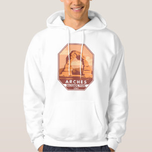 Arches National Park Utah Delicate Arch Art Retro Hoodie