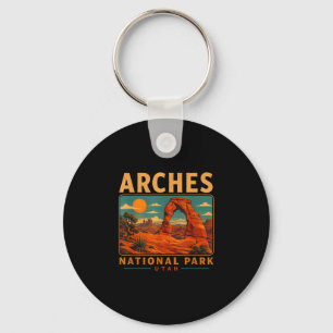 Arches national park utah desert trails hiking key ring