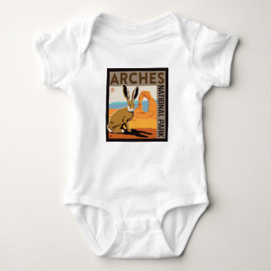 Arches National Park, Utah   Jackrabbit Baby Bodysuit