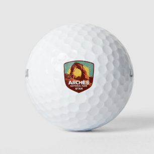 Arches National Park Utah Travel Emblem Golf Balls