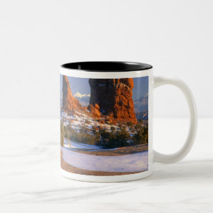 ARCHES NATIONAL PARK, UTAH. USA. Balanced Rock Two-Tone Coffee Mug