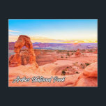 Arches National Park, Utah, USA Postcard<br><div class="desc">This unique postcard features a photograph taken inside the beautiful Arches National Park,  in the state of Utah. Please feel free to adjust all the available options as you wish.</div>