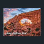 Arches National Park, Utah, USA Postcard<br><div class="desc">This unique travel postcard features a photograph taken inside the beautiful Arches National Park,  in the state of Utah. Please feel free to adjust all the available options as you wish.</div>