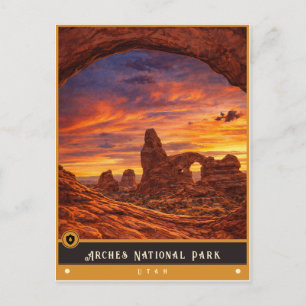 Arches National Park Utah Vintage Postcard