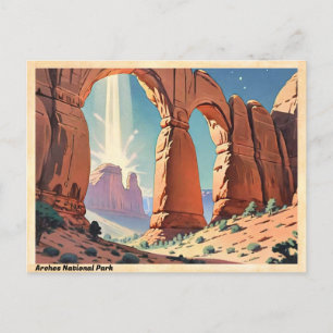 Arches National Park Utah Vintage Travel Postcard