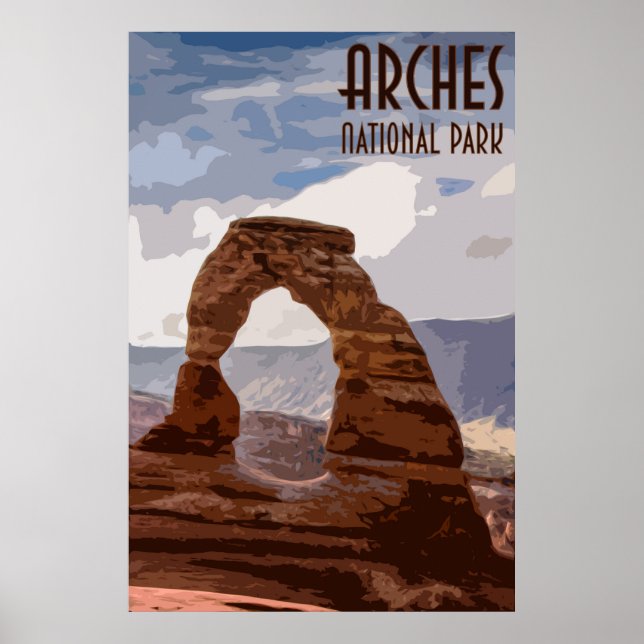 Arches National Park Vintage Poster (Front)