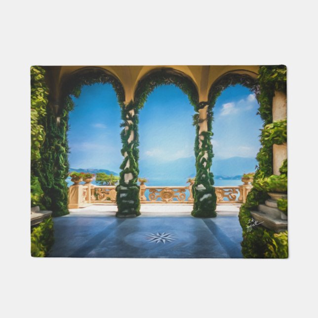 Arches of Italy Colourful Elegant Photo Art Doormat (Front)