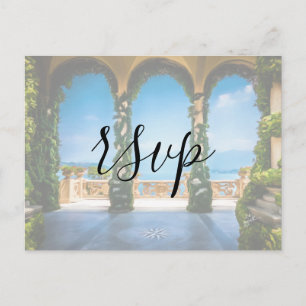 Arches of Italy Elegant RSVP Enclosure Invitation Postcard