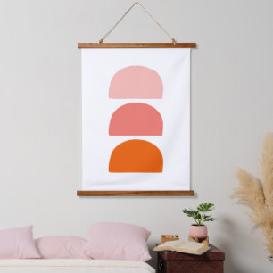 Arches Pink Coral Orange Hanging Tapestry